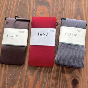 Lot 3 tights - j crew / madewell size small medium